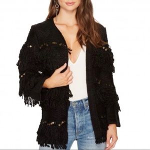 New Jen’s Pirate Booty Moroccan Shag Jacket Black